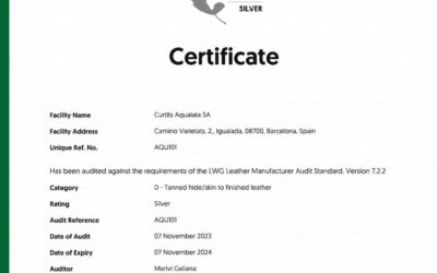 Un Gran Logro en Sostenibilidad: Aqualata Obtiene la Certificación LWG Silver